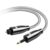 Optical Audio Cable, EMK Toslink Optical to Mini Toslink Optical Cable with Braided Jacket for Home Theater, Sound Bar, TV, PS4, Xbox, Playstation(26ft/8m)