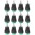 RCA Plugs for Speaker Wire,Iskueal RCA to AV Screw Terminal Connector, Phono RCA Male Plug Solderless Converter Audio/Video Speaker Wire Connectors Solderless Adapter(12 Pack)