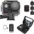 REMALI CapturePro 4K/60fps 20MP Waterproof Sports Action Camera Kit with Carrying Case + 3 Batteries, WiFi, 2″ Touch Screen, 8X Zoom, Slow/Fast Motion, Remote/Voice Control, EIS, Distortion Correction