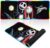 RGB Skull Mouse Pad,Nightmare Before Christmas Large Gaming Mousepad with 14 Lighting Modes,Non-Slip Computer Keyboard Desk Mat,31.5×11.8 inches (A)