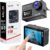 SJCAM SJ8Pro 4K Action Camera 60fps WiFi Sports Cam – 12MP Ultra HD Image – EIS 2.0-170° Wide Angle – Waterproof Up to 131ft – External MIC & Remote – 2X Batteries – 32GB SD Card – Accessories Kits