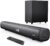 Sound Bars for TV with Subwoofer, 2.1 Deep Bass 80W Full-Range Speakers, LED Display, Bass Adjustable, HDMI/USB/AUX, Bluetooth 5.3 TV Soundbar Home Theater Audio System PC Gaming Wall Mountable