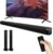 TV Soundbars Speaker with Bluetooth 40W Home Theater Audio Speaker System for TV Sound bar, 2 in 1 Wall Mountable 35inch Separable Speakers