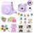 WOGOZAN Accessories Kit Compatible with Fujifilm Instax Mini 11 Lilac Purple Instant Film Camera for Kids Include Case + Photo Album + Accessories Bundle(No Camera)