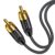 Yeung Qee RCA Digital Audio Coaxial Cable 12 ft Braided RCA Male to Male 5.1 SPDIF Digital Stereo Audio Cable RCA Video Cord for Home Theater, HDTV, Subwoofer, Hi-Fi Systems (12FT/4M)