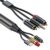 eppfun Digital to Analog Audio Conversion Cable, Digital SPDIF/Optical & Coaxial to Analog L/R RCA & 3.5mm AUX Stereo Audio Cable for Xbox/PS4/PS5/TV/Home Stereo