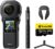 insta360 ONE RS 1-Inch 360 Edition – 6K 360 Camera with Dual 1-Inch Sensors, Co-Engineered with Leica, 21MP Photo, FlowState Stabilization, Superb Low Light – Outdoor Kit